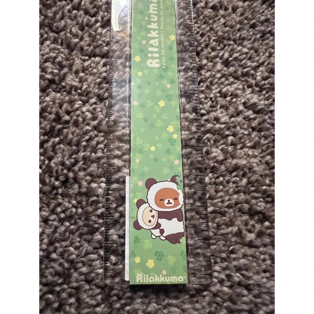 San-X‎ Rilakumma Ruler Panda De Goron Japanese Kawaii Stationery Office Supplies